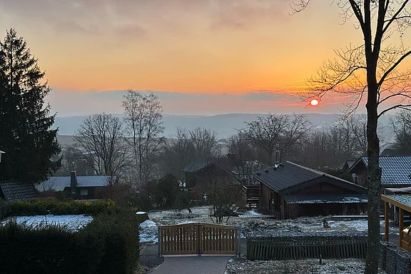 Traumhafte Aussicht zum Sonnenaufgang im Ferienhaus 'Zweite Heimat' am Kleiberweg 6 Traumhafte Aussicht zum Sonnenaufgang im Ferienhaus 'Zweite Heimat' am Kleiberweg 6